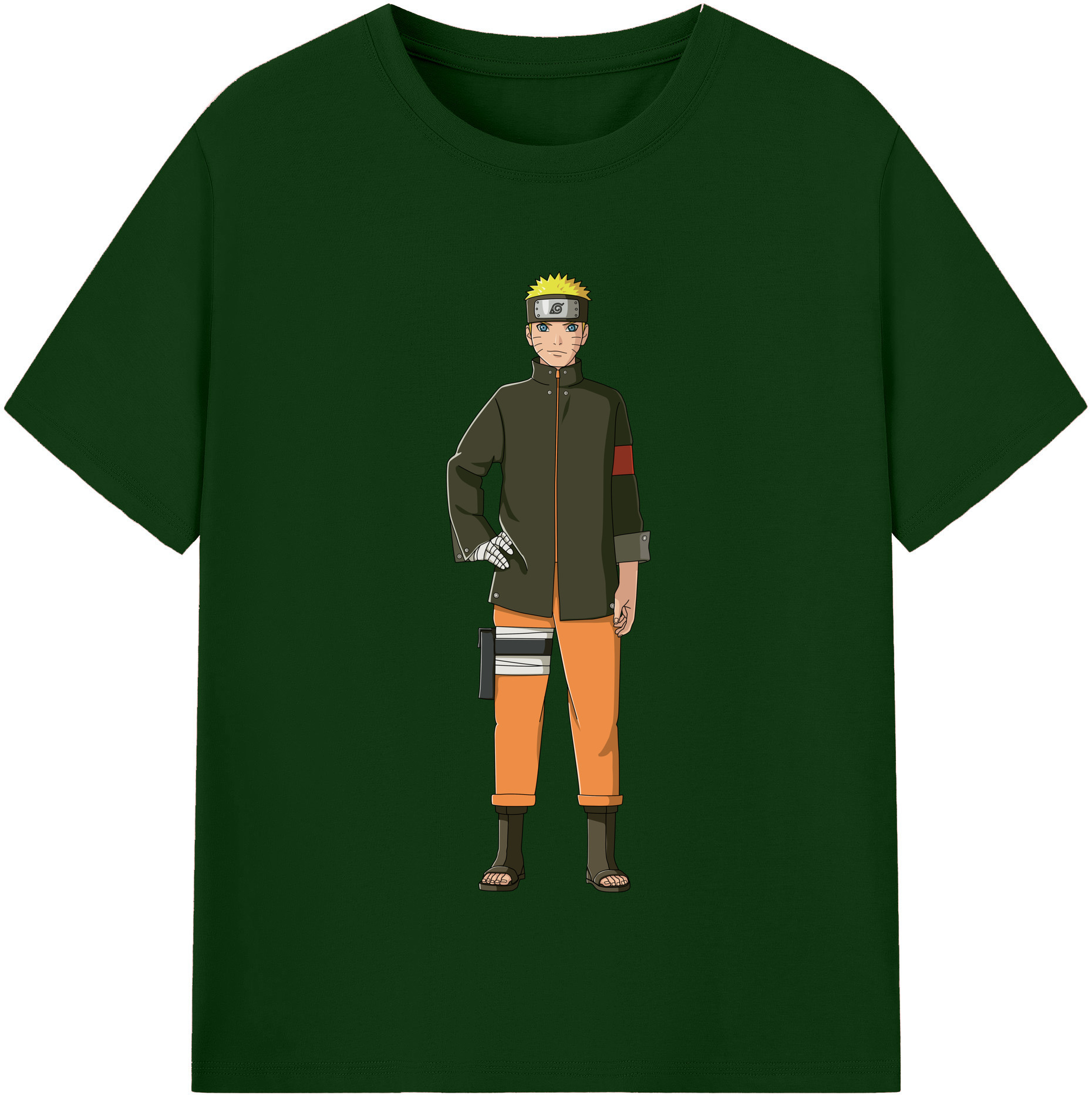 （画像用） NARUTO -ナルト- うずまき ナルト Uzumaki Naruto 綿100％半袖Tシャツ（フロントプリント）